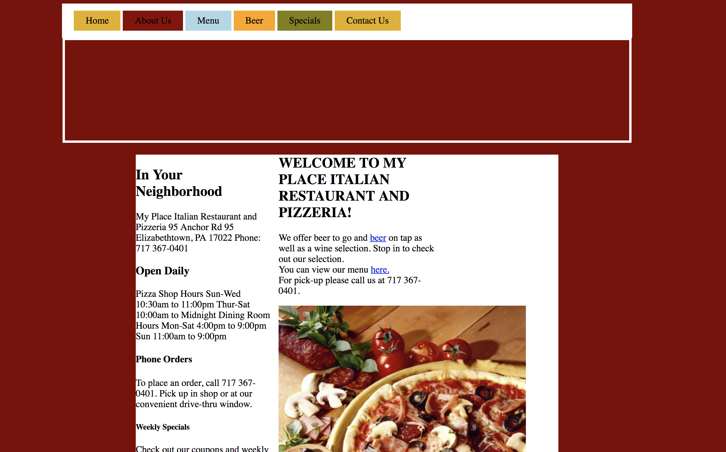 A website recreation